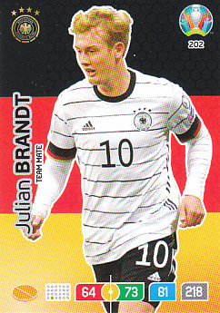 Julian Brandt Germany Panini UEFA EURO 2020#202